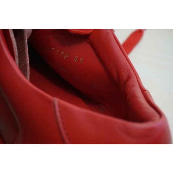 Saint Laurent Red Court Classic Low Sneakers SL/01 Sz 41 / 8 Made in Italy - Picture 9 of 9